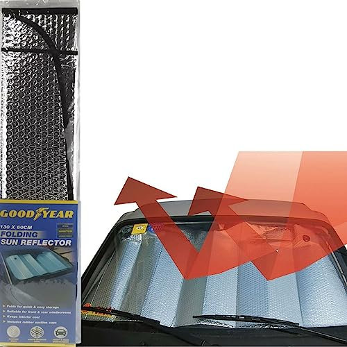 Goodyear Universal Folding Foil Sun Shade Car Van Windscreen For Front or Rear