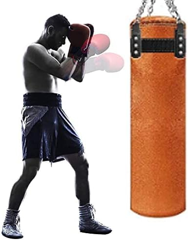 Boxsack Für Boxtraining, Unbefülltes Schweres Taschenset Für Erwachsene, Kickboxen, Grappling, Boxen, MMA, Muay Thai, Kampfsport, Karate,Braun,160cm,outstanding78