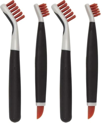 OXO Good Grips Bürsten-Putzset zur Tiefenreinigung – orange (Packung mit 2)