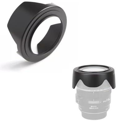 Paraluce reversibile a tulipano 67 mm per fotocamera Canon RF 100-400 mm f/5.6-8 IS USM con fotocamera Canon EOS R, R3, RP