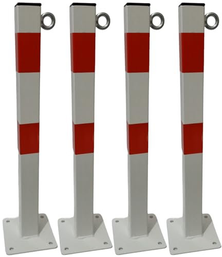 Wegsperre Absperrpfosten mit Öse und Halteplatte, Pfosten (1)