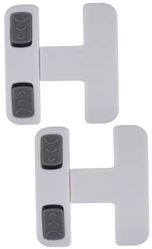 BESTonZON 2st Sicherheitsschloss Magnetische Babyschlösser Kinderschrankschlösser Magnetische Schrankschlösser Türschlösser Für Kühlschränke Schrankschloss Schutz Plastik Weiß Kleinkind