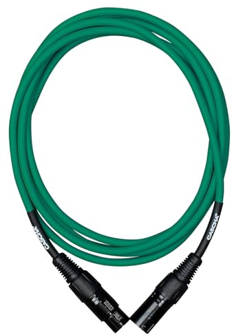CASCHA Standard Line - Cable para micrófono (XLR, 9 m), color verde