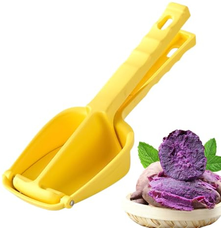 schiacciapatate, schiacciapatate, schiacciapatate a mano in acciaio, schiacciapatate a mano liscia in acciaio inossidabile, schiacciapatate in metallo robusto per avocado, fagioli, patate, uova