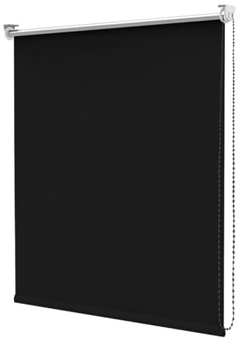 Tenda a Rullo Avvolgibile Porta Finestra Casa Ufficio Parete Soffitto Mod.TENDARULLO 80X180 NERO