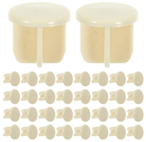Gatuida Blinds Bottom Rail End Caps Ladder Cord Button Plugs 15mm Hollow Replacement Parts for Roller Blinds 50pcs Random Color