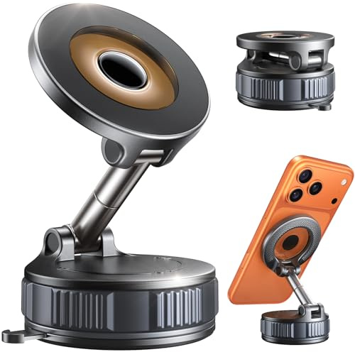 Magnetic Phone Holder for Car [98+ LB Strongest Suction & 2800gf Strongest Magnetic] 360° Adjustable Car Phone Holder for Magsafe Phone Holders for Your Car for iPhone 17 Pro Max 16 15 14 13 12 Plus
