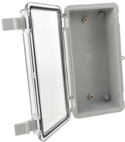 DOITOOL Boîte de Jonction Étanche Plastique pour Projets Électriques Extérieurs Boîte de Dérivation avec Couverture Transparente