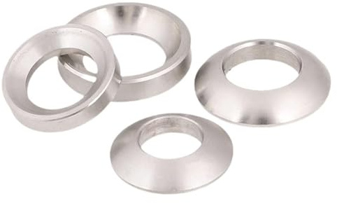 Set di 10 rondelle coniche in acciaio inossidabile 304, con guarnizione sferica svasata solida con design concavo/convesso per applicazioni pesanti