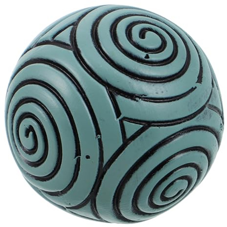 ARTSEWPLY Zen Garden Spiral Texture Resin Sand Ball Miniature Japanese Meditation Accessory for Yoga Room Desk Calm Decor Gift for Meditation Enthusiasts