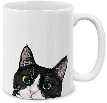 Chaton Tuxedo Tasses À Thé Drôle Tasse Élégantes Mug Pour Lait Espresso Cappuccino Cacao 330Ml