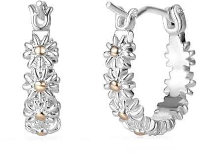 Philip Jones Daisy Hoop Earrings