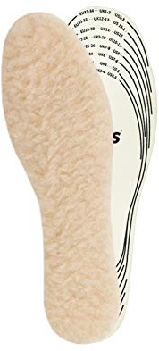 Kaps Kinder Einlegesohlen Wolle, Schuheinlagen aus 100% Natürlichen Schaffell für Warme Schuhe, Schuhsohlen & Thermo Einlegesohlen, Passend Zugeschnitten Größen