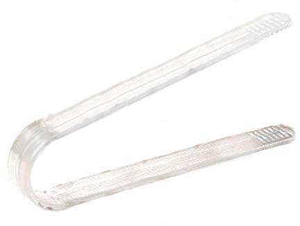 Clear Plastic Tongs Mini Food Tong Creative Kitchen Small Tongs for Ice Sugar Cubes Bar Hotel Home Kitchen Supplies