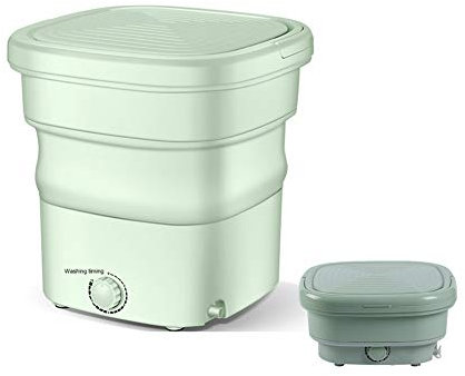 Washers Mini Lavatrice Pieghevole, Lavatrice elettrica Portatile con Funzionamento a manopola, Secchio per Lavanderia Personale Piccola Lavatrice per Viaggi in Campeggio