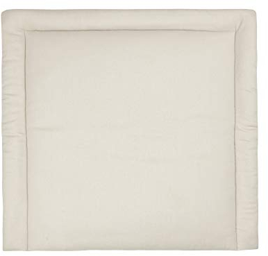 KraftKids Wickelauflage in Leinen Natur Braun, Wickelunterlage 75x70 cm (BxT), Wickelkissen