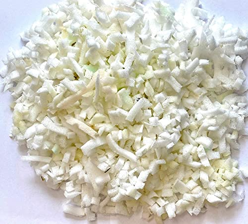 pemmiproducts Visco Schaumstoff Flocken, beige, 500g, (EUR 32,00/kg), waschbar, Viscoflocken, geeignet als Füllmaterial für Plüschtiere, Puppen, Bären, Kissen