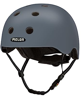 Melon Fahrradhelm »Chicago« für Damen, Herren und Kinder | Leichter & sicherer urbaner Cityhelm mit Magnetverschluss, individuell anpassbar in Dunkelgrau | Größe XL-XXL (58-63 cm) …
