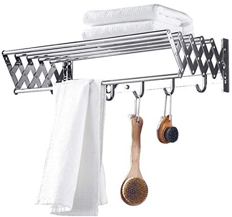 WXXGY Fold Edelstahl Versenkbare Wand Montiert Wäschetrockner Langlebig Robust Für Bad Küche Hotel/70Cm