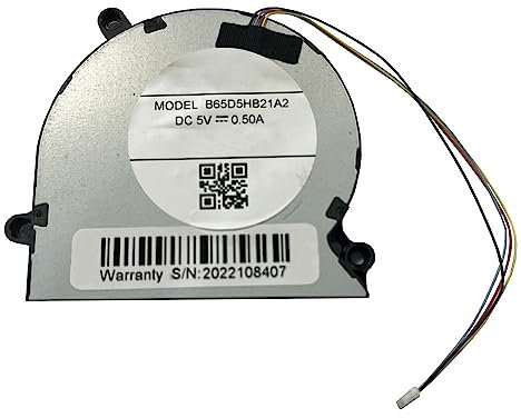 RTDPART Ventilateur 4 Lignes pour One-Netbook One Netbook One Mix OneMix4 OneMix 4 B65D5HB20B4 B65D5HB21A2 DC 5V 0.50A Nouveau