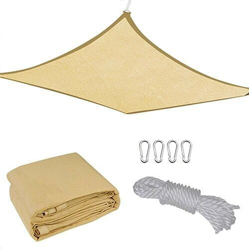 YWBXSHKD Vela Ombreggiante Triangolare 2x2m, Resistente Protezione UV 95% Tende da Sole, Tende Parasole Esterno Balcone, Gazebo Giardino Telo Vela Triangolare Ombreggiante