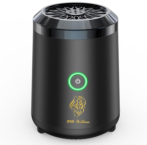 Al salama Mini Incense Burner Bakhoor Electric Portable Aroma Diffuser Rechargeable USB Arabic Incense Holder Muslim Home Decoration