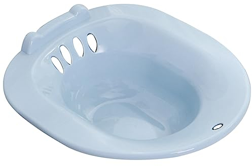 SOLUSTRE Sitzbad Für Toilettensitz Becken Für Postpartale Pflege Sitzbadewanne Tiefere Schüssel Salzwanne Waschbecken Für Schwangere Mutterschaft Sitzbad Analbehandlung Blau