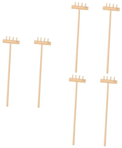 Toddmomy 3er-Set Eleganter Mini-Zen-gartenrechen 4 Stück Schreibtisch-Werkzeug Für Sandkasten Meditationszubehör Für Die Inneneinrichtung 2 Stück X 3