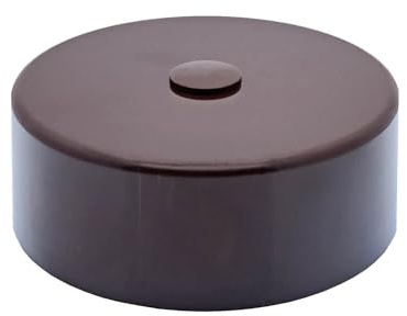 Verteilerdose ø 64x23mm inkl. Befestigungszubehör Aufputzdose Anschlussdose Baldachin (Braun)