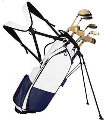 Golf Club Cart Bags Golf Club Carry Golf Stand Bags für Männer Frauen Tragbare leichte Taschen Golf Club Organizer (Farbe: Blau) Vision