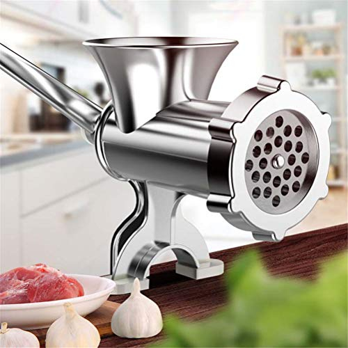 HAVVMK Máquinas de café Picadora de Carne Manual Máquina de llenado de Salchichas Molinillo de Carne enlatada de aleación de Aluminio para Todas Las Carnes, Verduras, ajo, Frutas