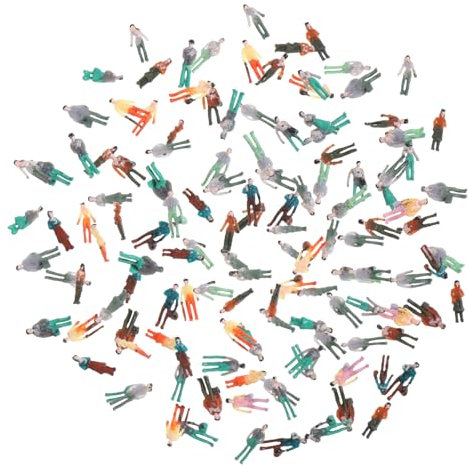 Anneome 300piezas Figuras De Escala n Multicolor Moldes Pintados Aleatorios para Maquetas y Paisajismo