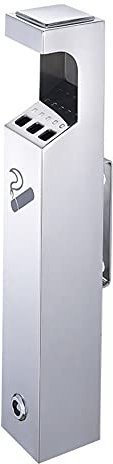 Wand-Aschenbecher. Wandmontierte Aschensäule Aschenbecher for den Außenbereich, Industrie-Aschenbecher aus Edelstahl for Zigarettenkippen, Raucherbereich, Rauchlöschsäule