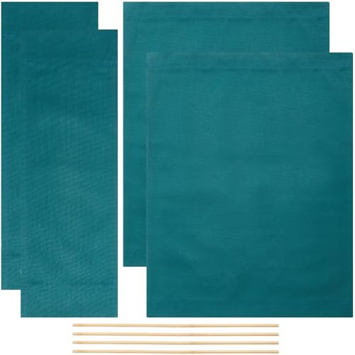 GORGECRAFT 2 Set Sitzbezüge Für Make Up Artist Stuhl Tragbare Stuhlbezüge Für Regiestühle Ersatzstoff Aus Segeltuch Blaugrün Lässiger Heimkinostuhl Segeltuch Klappstühle Stoff Für Garten Und Outdoor Z