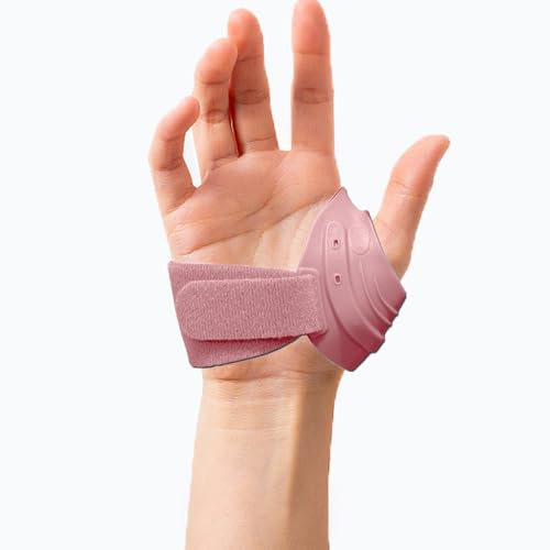 HOkina Daumenschiene Universelle CMC Daumenorthese Arthrose Daumenbasis Stabilisierung, Schmerzlinderung, Sehnenentzündungen, Universal & spezifisch für Rechts-/Linke Hand (Rechte Hand Rosa, M)