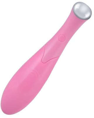 GALPADA Masajeador Facial y Ocular Eléctrico Portátil Rosa, Masajeador De Ojos Vibratorio Pila Aaa, Para Eliminar Arrugas y Bolsas, Cuidado Antiedad y Relajación Ocular, Adecuado Para Mujeres y Viajes