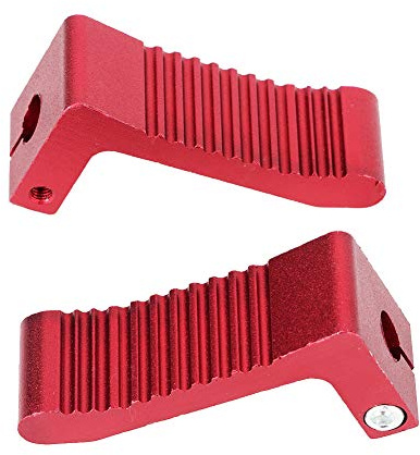 Cocoarm Pedales de Descanso de Pie de Aleaci¨®n de Aluminio Rojo Footpegs Footrests para Bicicleta de Bolsillo de Carreras de 2 Tiempos con Textura Antideslizante y Dise?o Elegante