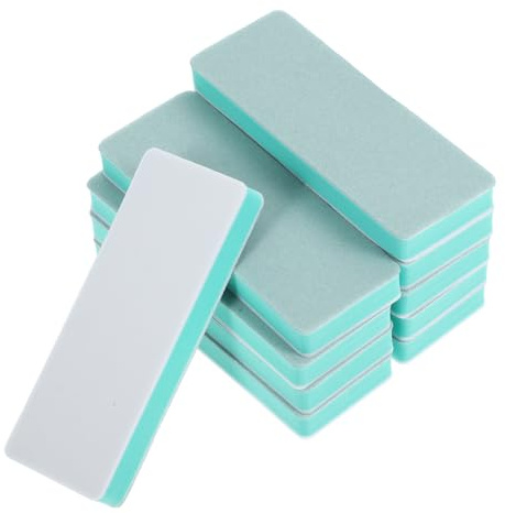 SHINEOFI 10 Pack Double-Sided Nail Buffer Blocks, Sanding Sponge Blocks | Reusable sanding sponge Tool for gel nails & jewelry polishing. Lightweight buffers for fine surface finishing & manicures.