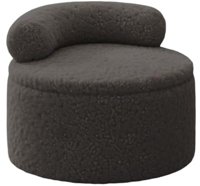 Generico Pouf Ottomano Poggiapiedi - Panchetta Morbida con Contenitore,Sgabello Ottoman con Schienale | per Salotto Divano Ambienti Domestici Camera da Ingresso Area per il Trucco