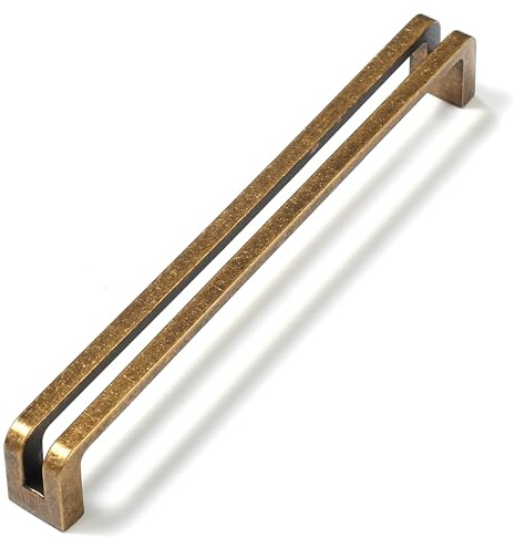 Frekibaz 6 Stück Schrankgriffe Vintage Möbelgriffe Messing 160mm