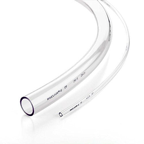 REHAU RAUCLAIR-E lebensmittelechter PVC-Schlauch, Wasserschlauch, Luftschlauch| METERWARE (21. Innen-Außen:14mm - 18mm)