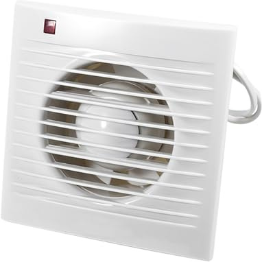 Haofy Ventilador Extractor con Temporizador y Silenciosa para Baño, Cocina, Montado en la Pared (4 inch)