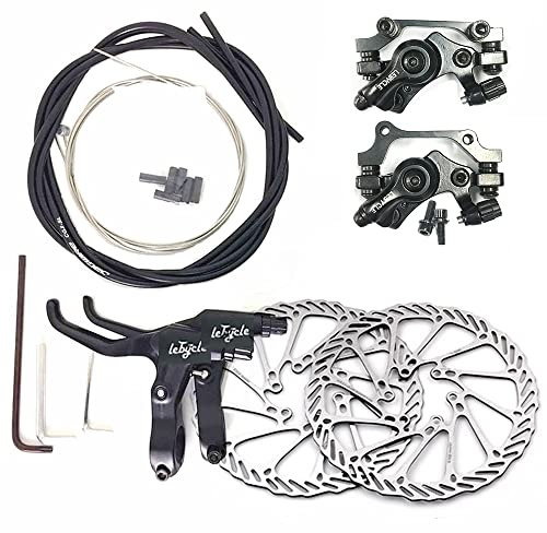 Mountainbike diskbromssats G3/HS1 cykel skivbromssats fram och bak 160 mm krumcirkel med bultar och kabel (G3 A skivbromssats)