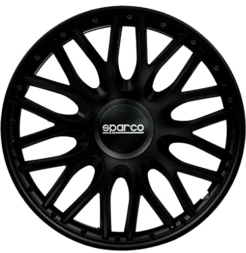 Sparco CORSA 1 Wheel Trims Roma Black 14 Inches