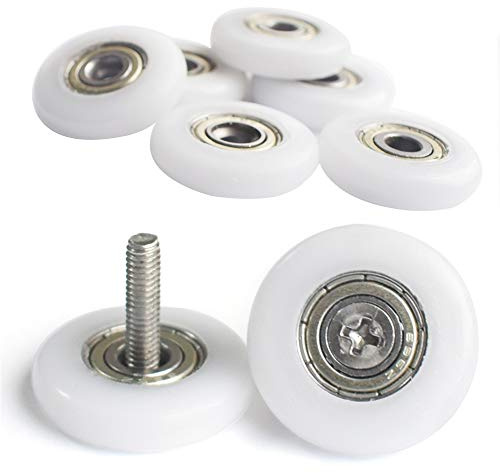 Set med 8 hjul för duschdörr 19 mm