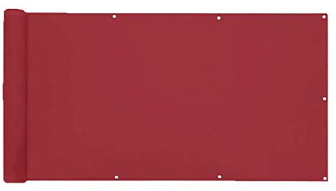 Brise Vue Anthracite Brise Vue Pas Cher, Protection visuelle, avec Attaches de câble et Cordons, pour Balcon, terrasse, Jardin, Piscine - Vin Rouge 0.65x6.5m
