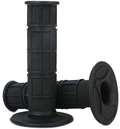 1 paire Poignées de Guidon de Moto, 7/822 mm 1 24 mm Poignées Universelles de Moto Caoutchouc Antidérapant (Noir)