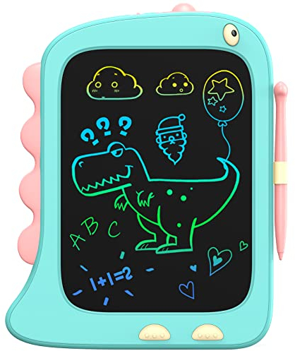 ORSEN LCD Schreibtafel Spielzeug ab 3 4 5 6 7 8 Jahre alt Junge Mädchen, 8,5 Zoll Bildschirm Zeichenbrett Maltafel, Dinosaurier Schreibtablett Weihnachten Kleine Geschenke für Kinder (Blau)