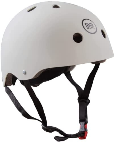 Casco per Monopattino e Scooter Elettrici BHR 817 SPORT | Made in EU & Omologato CE | Casco per Bicicletta, BMX, Skateboard, Pattinaggio | Bambini, Adolescenti & Adulti | BIANCO PERLA OPACO | M