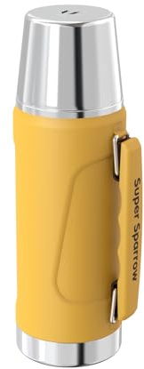 Super Sparrow Thermoskanne - Thermosflasche Edelstahl - 750ml/1L/1.5L/2L - BPA-Frei Trinkflasche - Auslaufsicherer Deckel Fungiert als Trinkbecher - Thermobecher für Sport, Outdoor